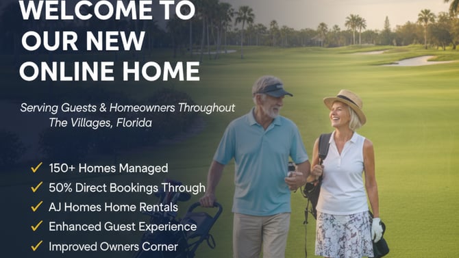 Welcome to Our New Home Online for AJ Home Rentals